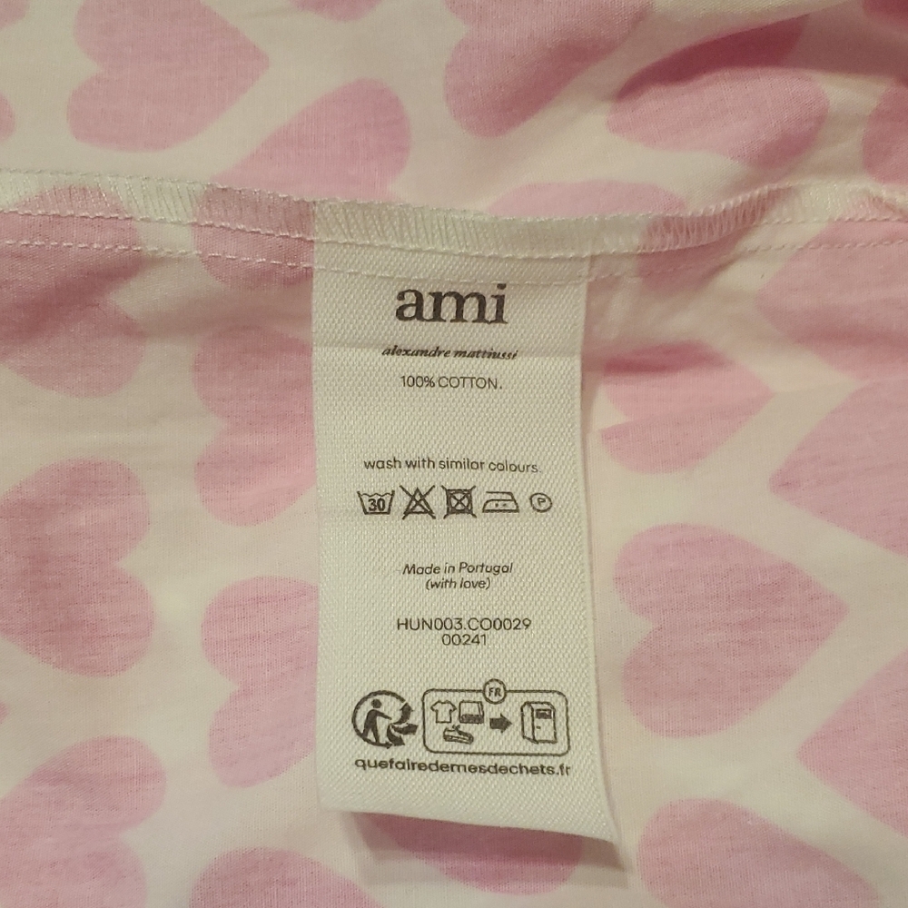 Ami Alexandre Mattiussi Pink Boxers With Motif Of Hearts; NWT - Picture 9 of 10